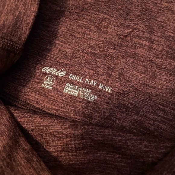 aerie Pants & Jumpsuits Aerie Athletic Leggings Set Navy Burgundy Poshmark